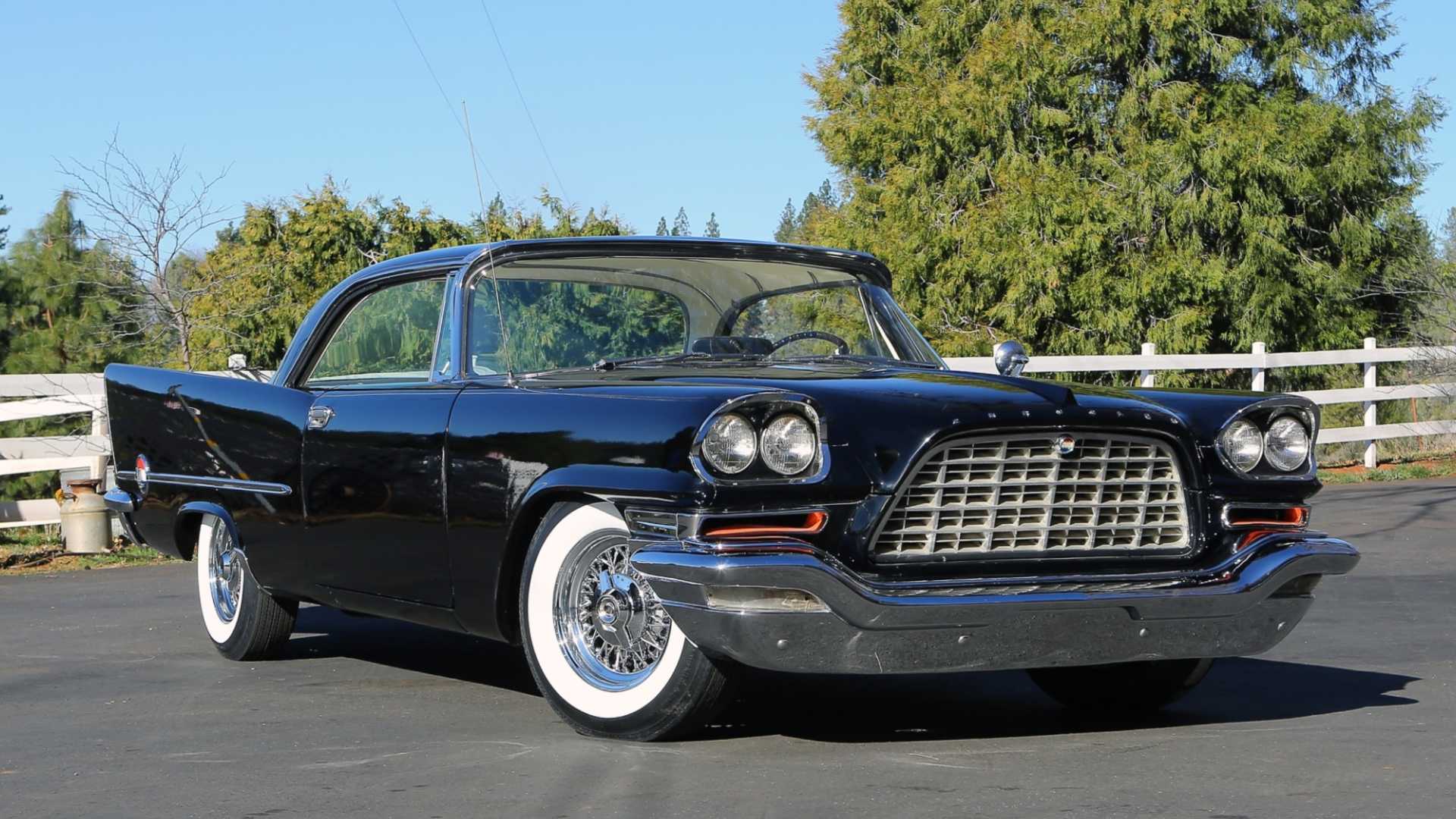 3/4 front view of 1957 Chrysler 300C