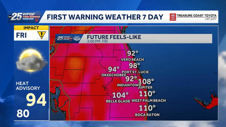 South Florida faces heat advisory and marginal risk of severe storms ...