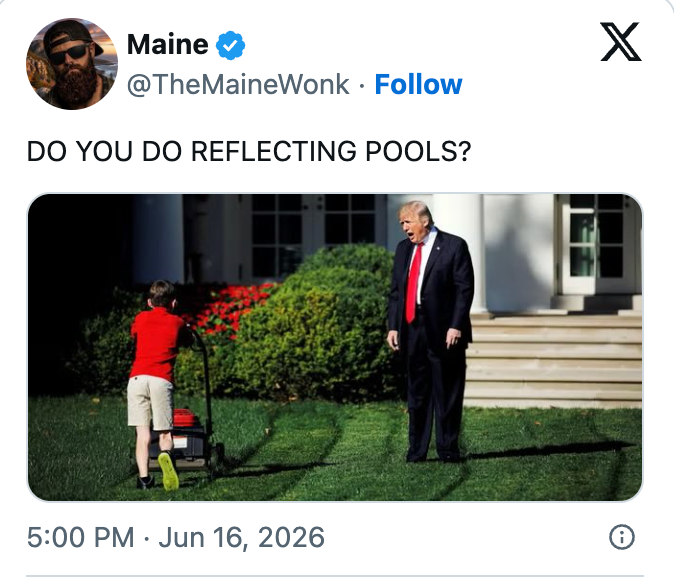 13 brutal reflecting pool jokes and memes that Trump is bound to hate