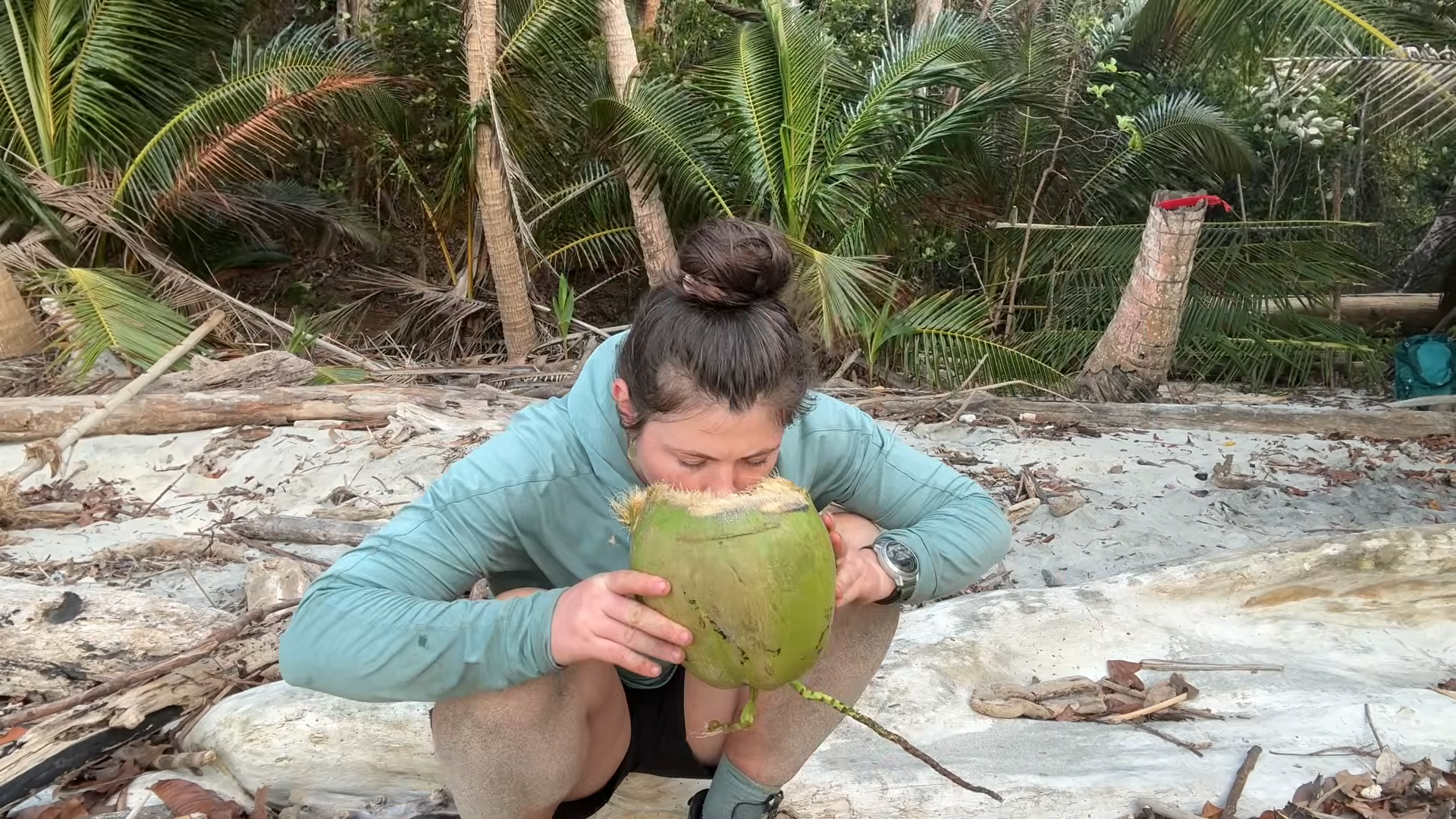 I got stranded alone on a desert island with no food or water