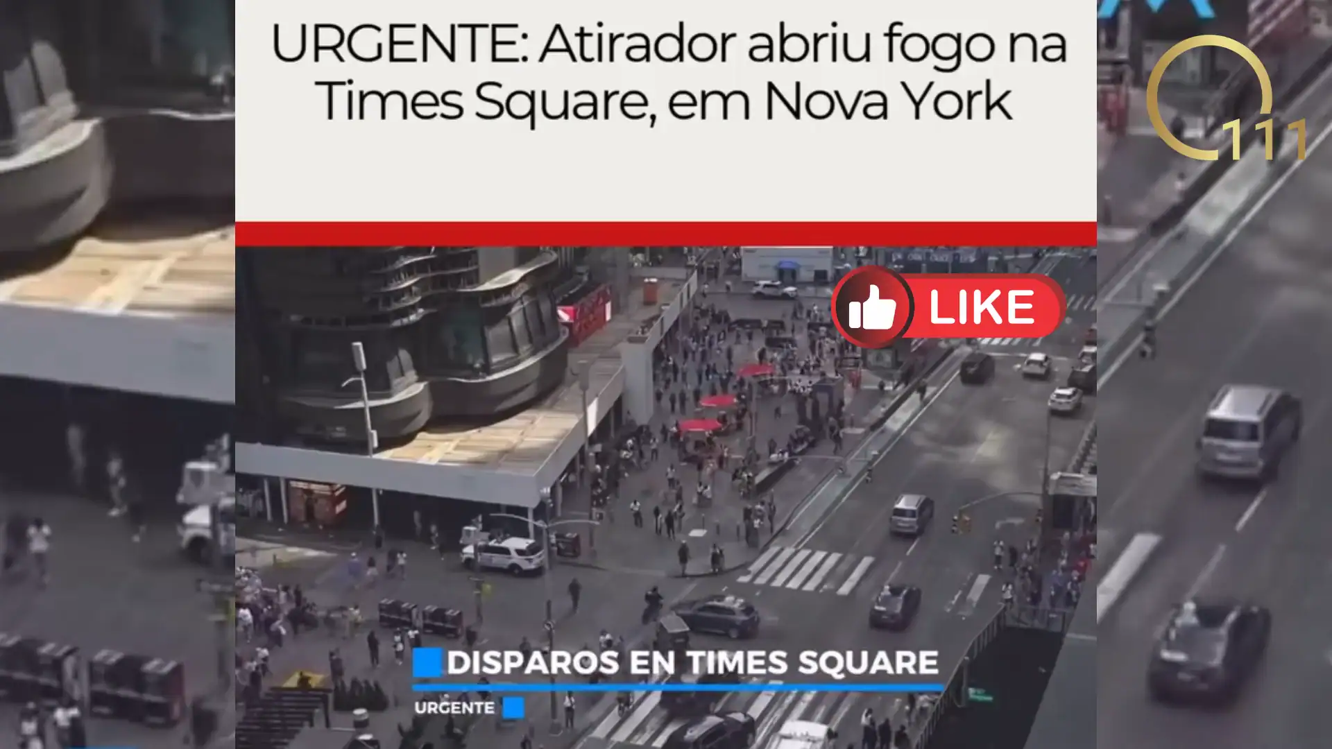 Urgente: Atirador abriu fogo na Times Square, em Nova York