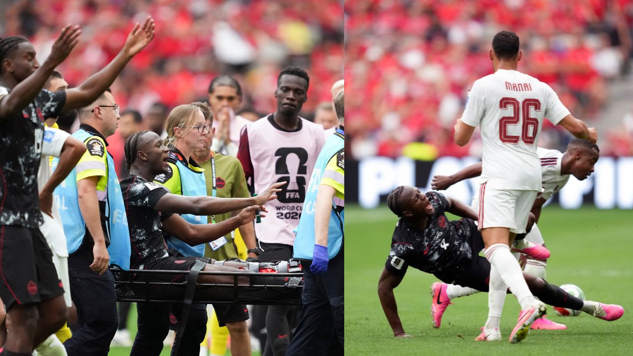 Watch: Canada midfielder Ismael Kone's leg bending injury which has ...