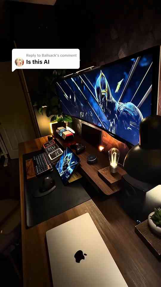 Oh it’s real: my desk setup