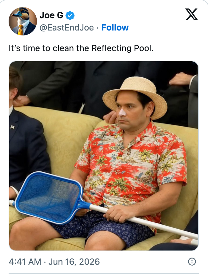 13 brutal reflecting pool jokes and memes that Trump is bound to hate