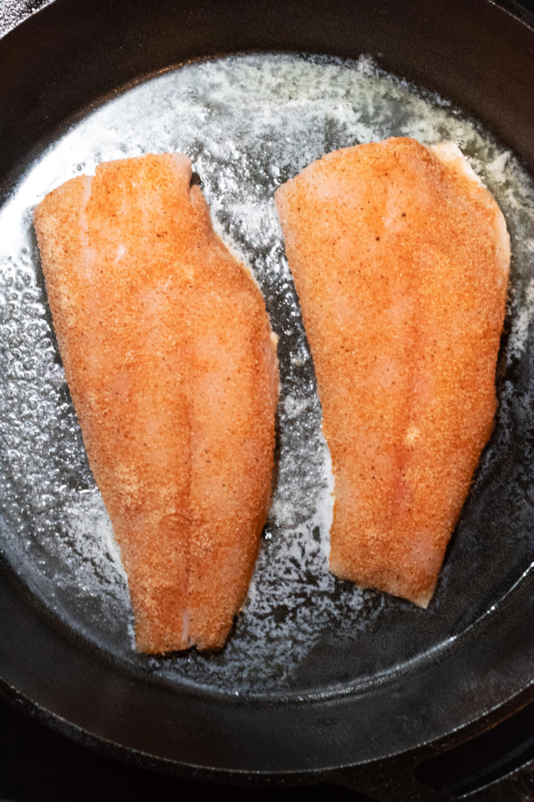 Pan seared snapper