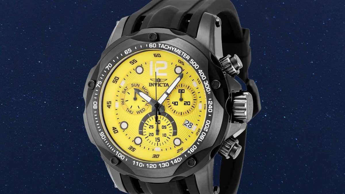 Invicta’s rugged chronograph watch is over 90% off
