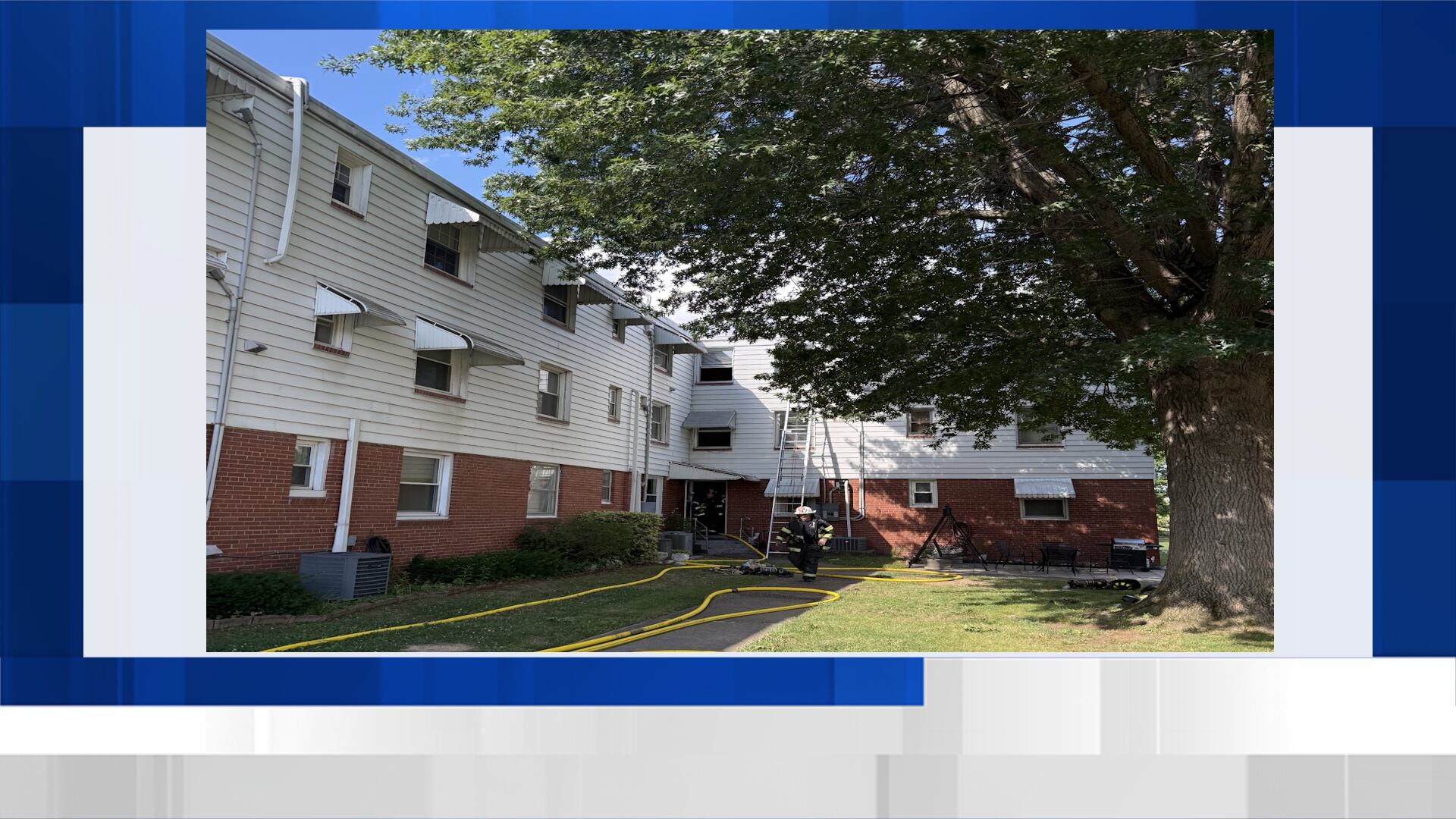 Crews fight fire at residential unit
