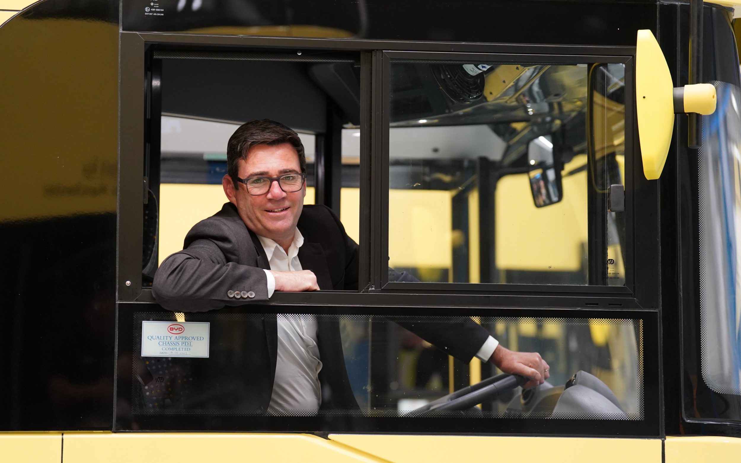 Burnham pictured in 2023 – his victory in the Makerfield by-election means he has to step down as Greater Manchester mayor