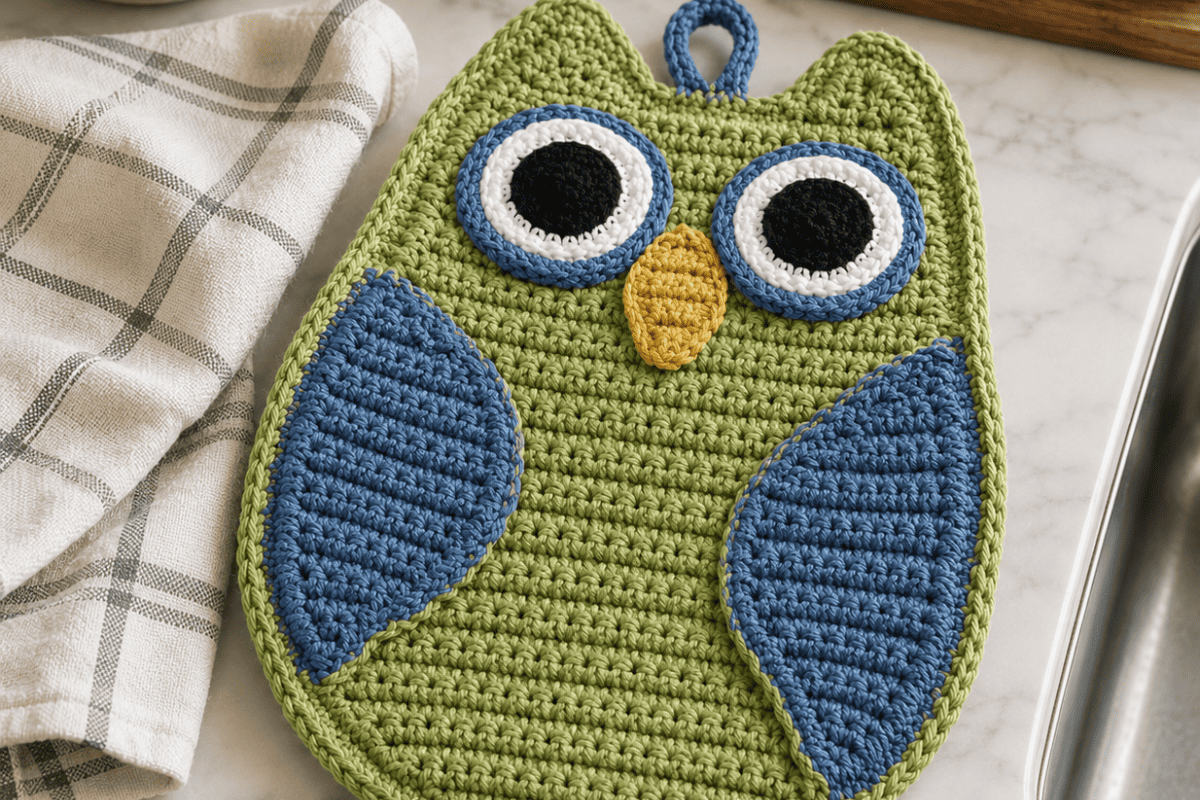 Owl potholder pattern