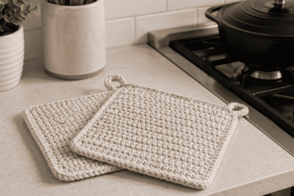 Free crochet potholder pattern