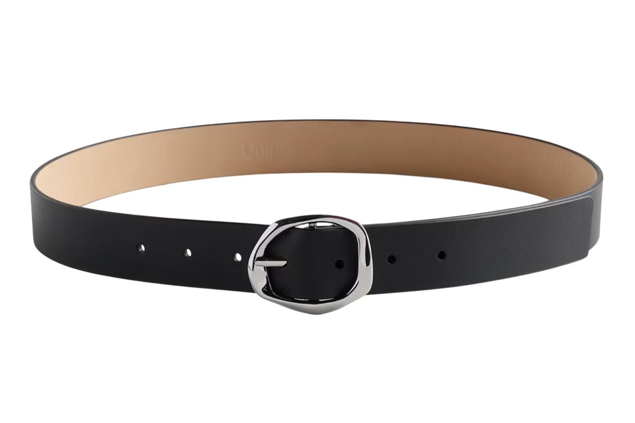 Zoe Sculptural European Leather Belt