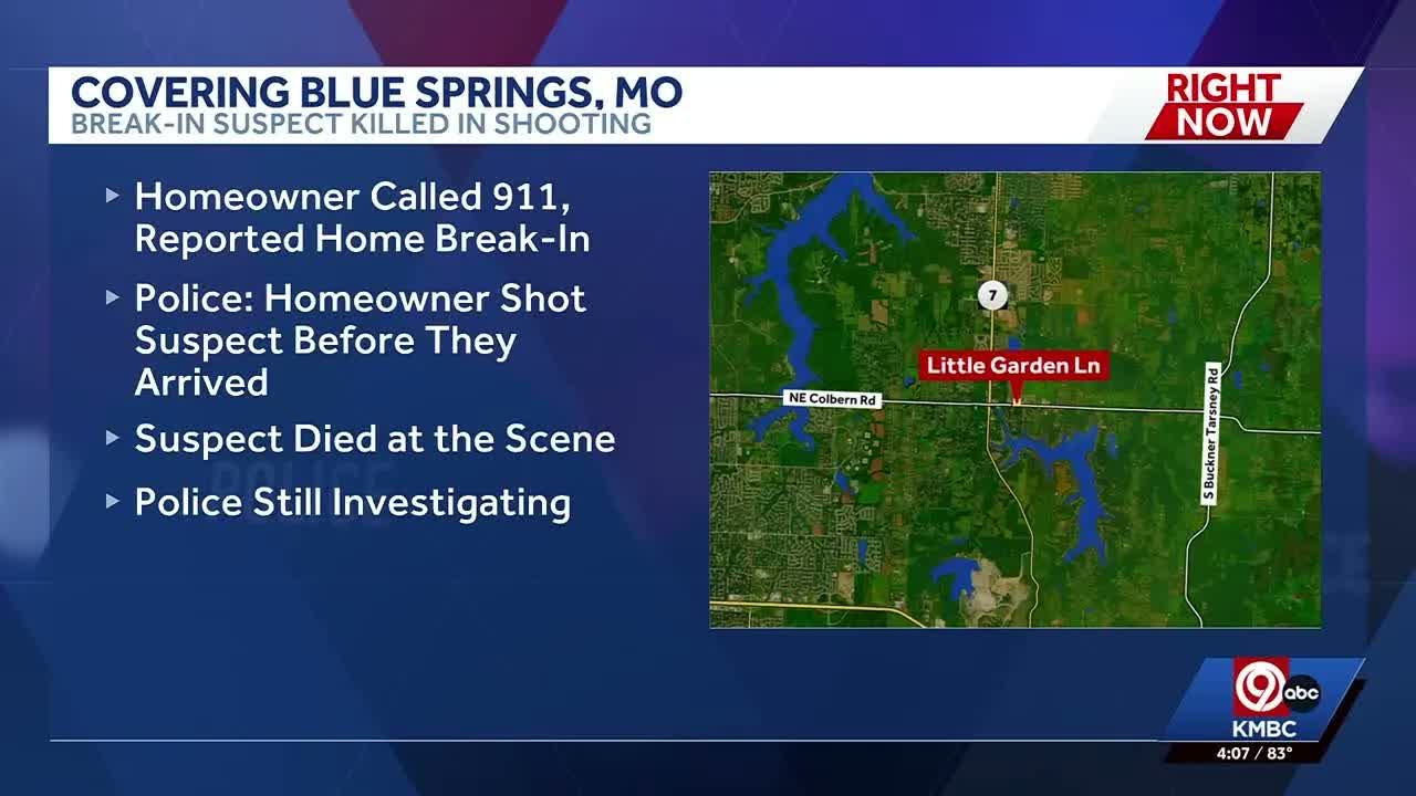 Blue Springs homeowner shoots, kills alleged intruder