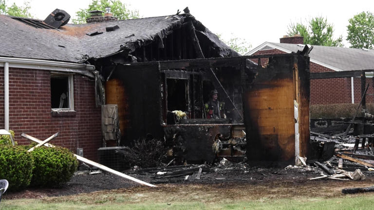 Part of house destroyed by flames in Westmoreland County