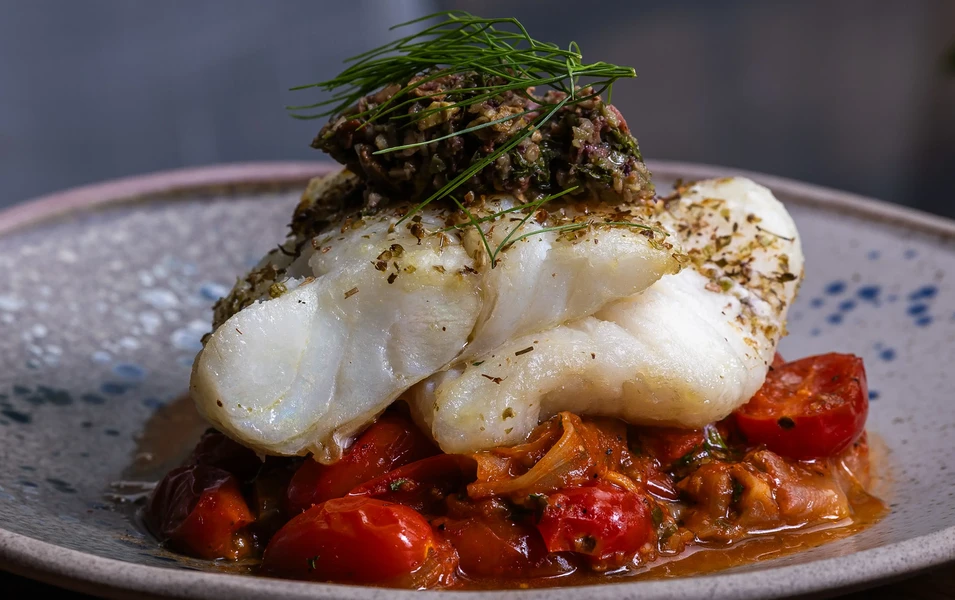 Mediterranean baked cod made simple and tasty