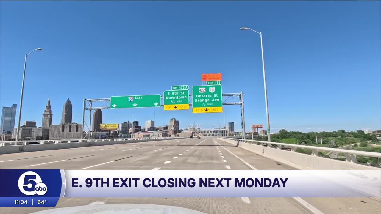 This soon-to-be downtown Cleveland exit ramp closure will impact you