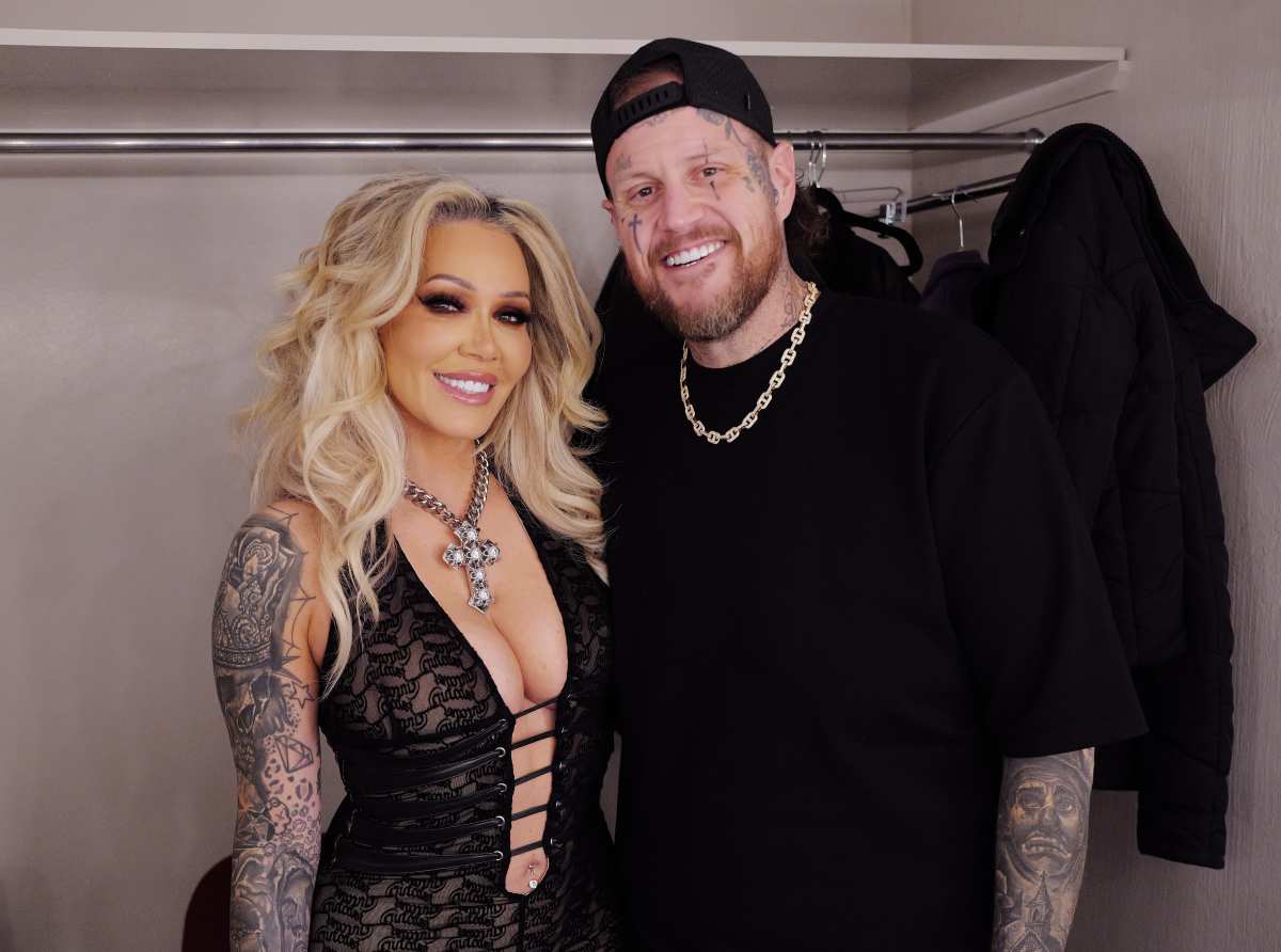 Bunnie Xo and Jelly Roll attend Stripped Down: Unfiltered and Unapologetic Tour in Nashville, Tennessee, at James K. Polk Theater on February 22, 2026 (John Shearer/Getty Images)