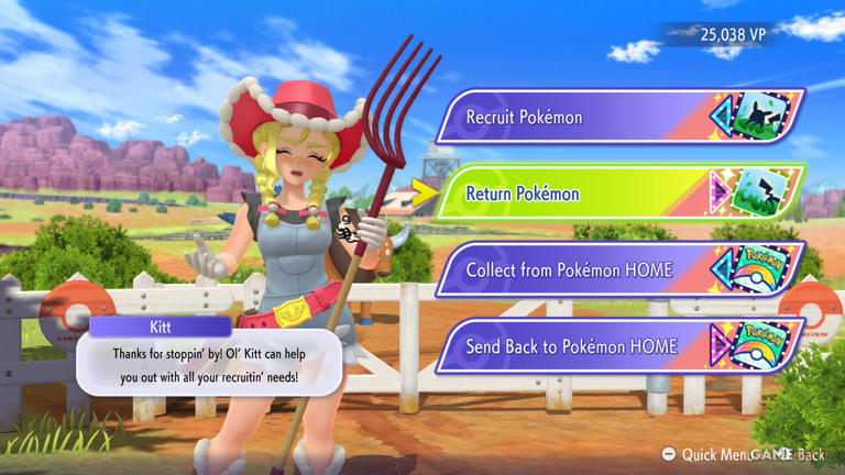 How to return rental Pokemon in Pokemon Home