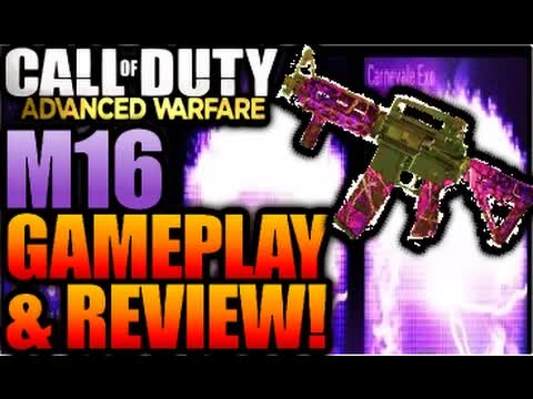 Call of Duty Advanced Warfare M16 gameplay & review! Supply drop ...