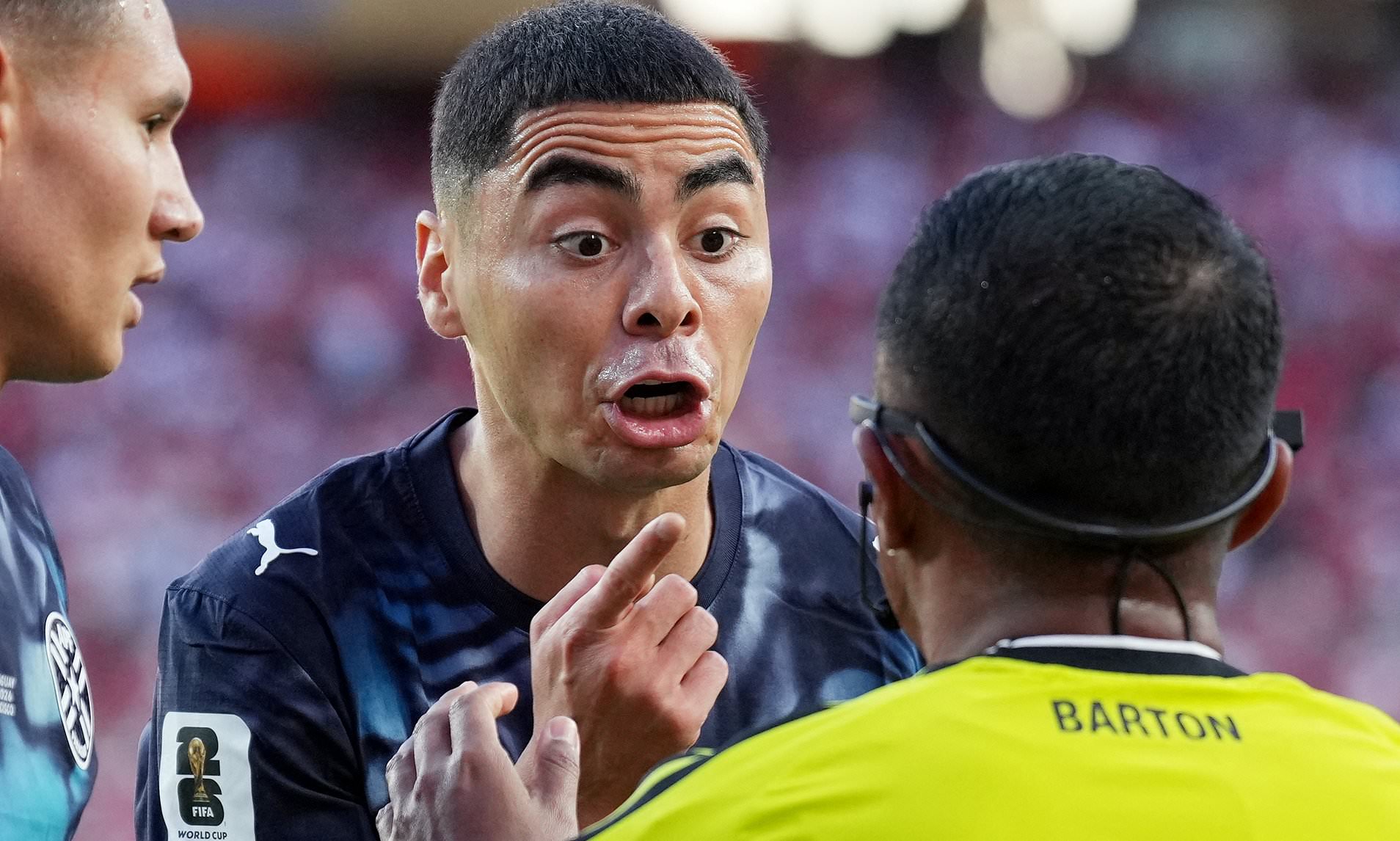 World Cup breakfast: Miguel Almiron becomes first player ever sent off for speaking behind his hand