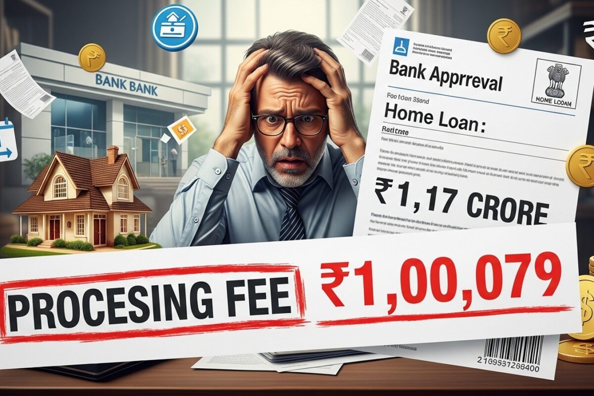 Bank demands ₹1 lakh processing fee on ₹1.17 crore home loan; internet ...
