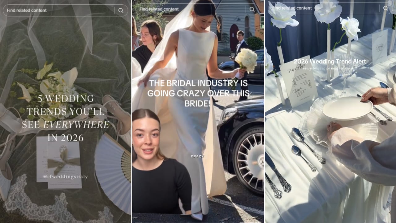 In social media's 'curated' age, the modern wedding seeks to stand out