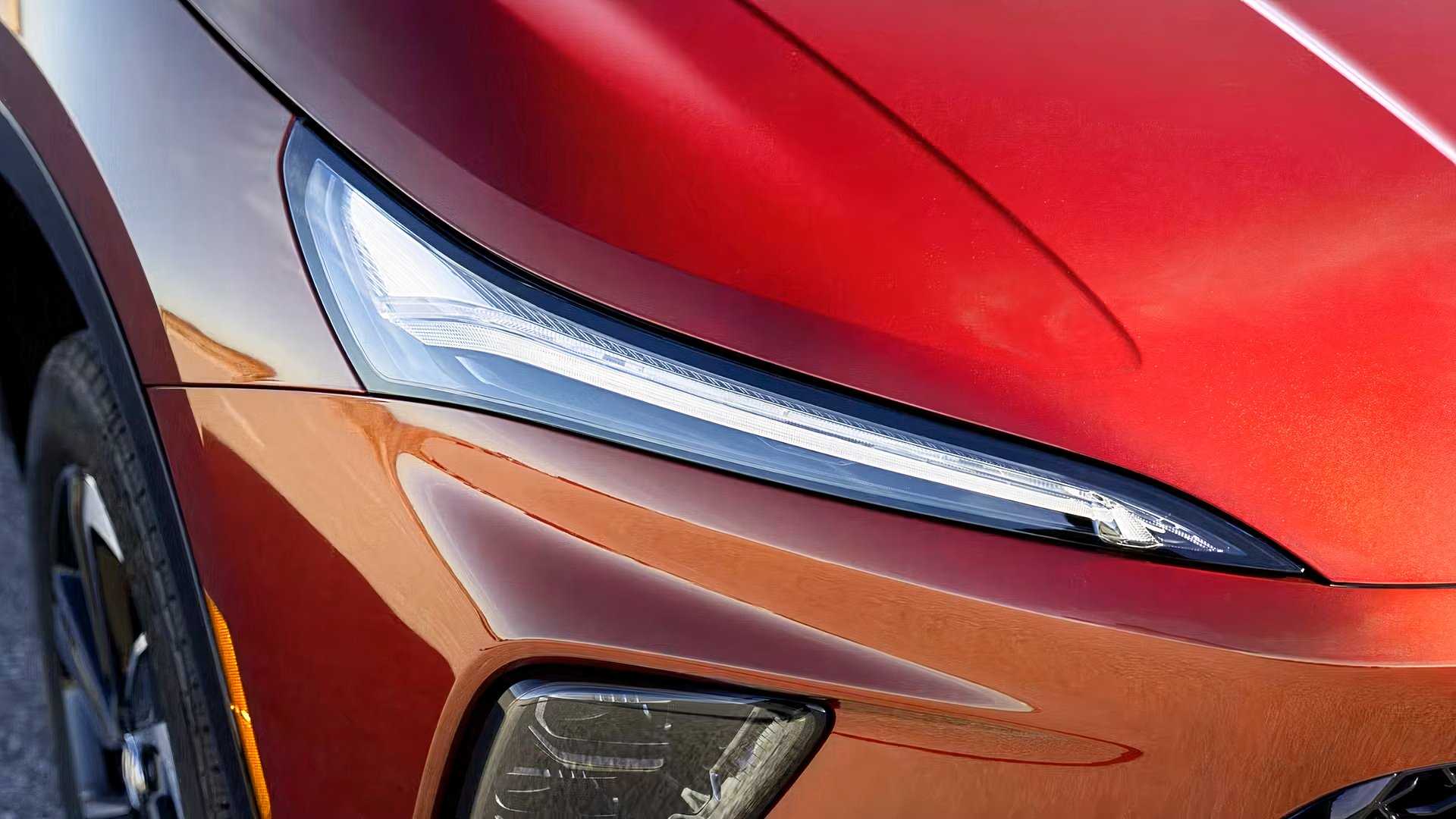2026 Buick Enclave front close-up of the headlight