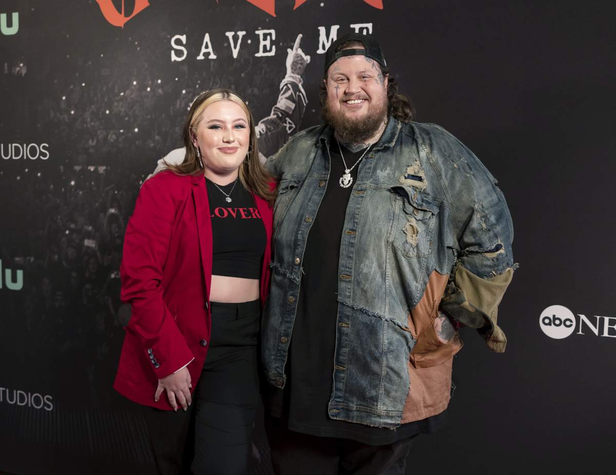 Jelly Roll and daughter Bailee Ann attend the 'Jelly Roll: Save Me' Documentary World Premiere at the Ryman Auditorium on May 30, 2023, in Nashville, Tennessee (Jason Kempin/Getty Images)