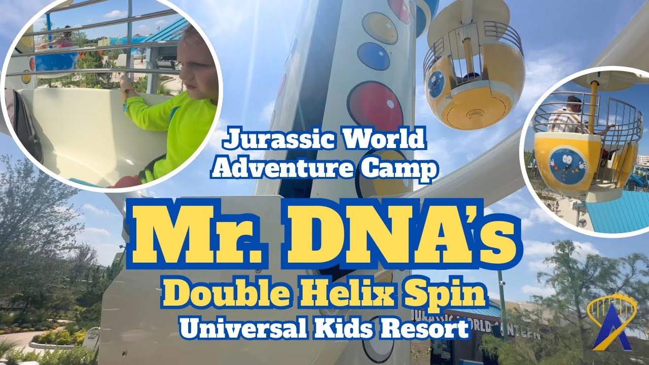 First look: Mr. DNA's double helix spin ride at Universal Kids Resort!