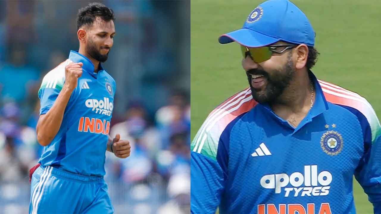 Image for First time in India's 1078-ODI history! Rohit Sharma and Prasidh Krishna become first Indian pair to