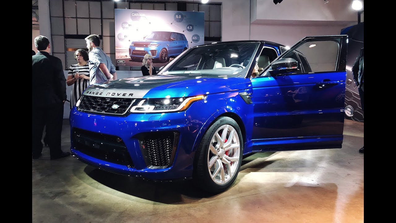 2018 Land Rover Range Rover Sport SVR first look (no talking)