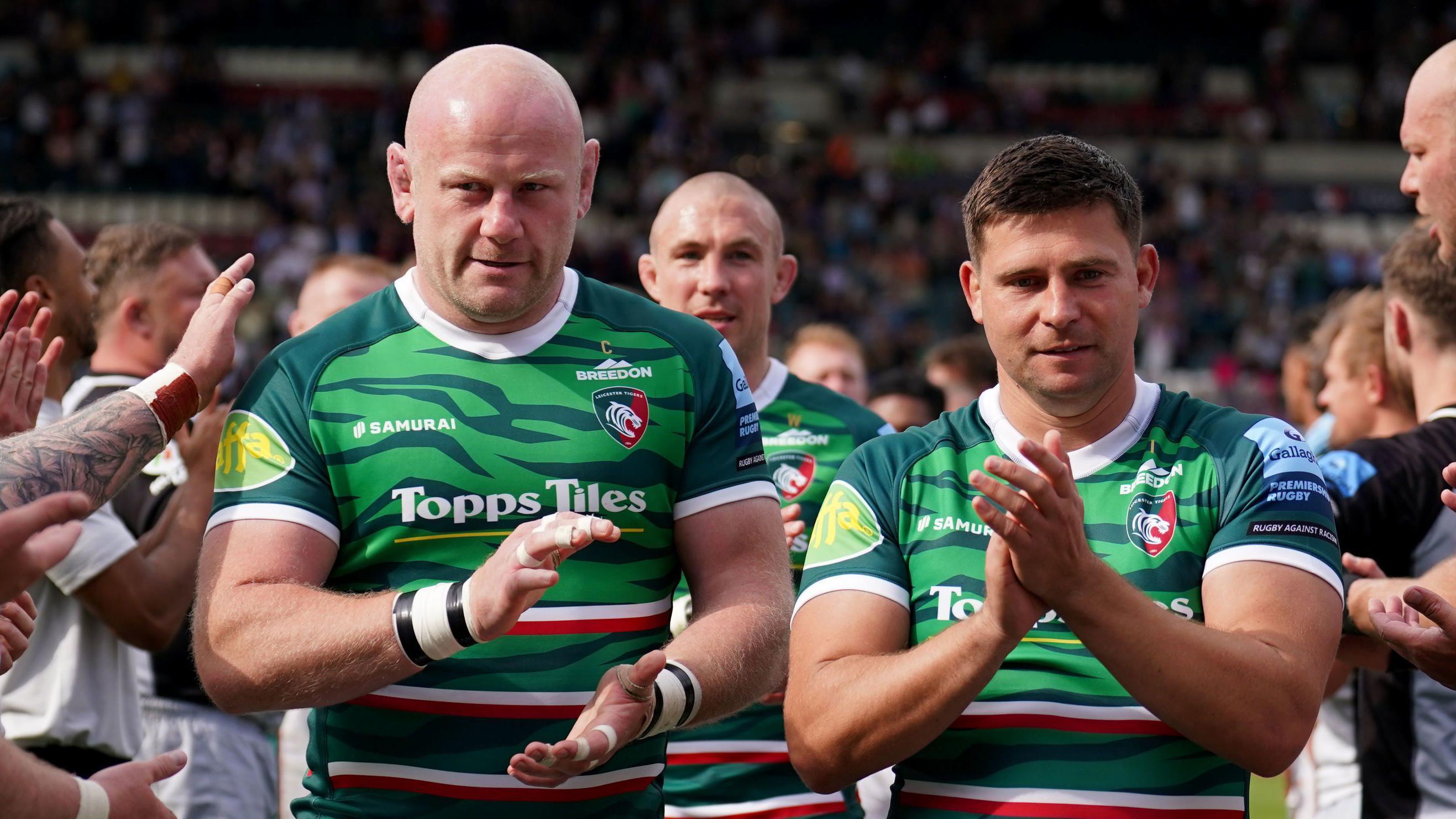 Most capped England rugby stars reunite at school