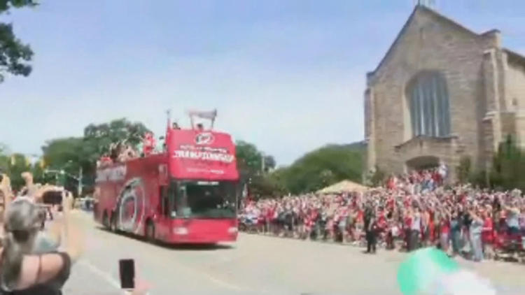 Carolina Hurricanes celebrate Stanley Cup with parade and rally in Raleigh