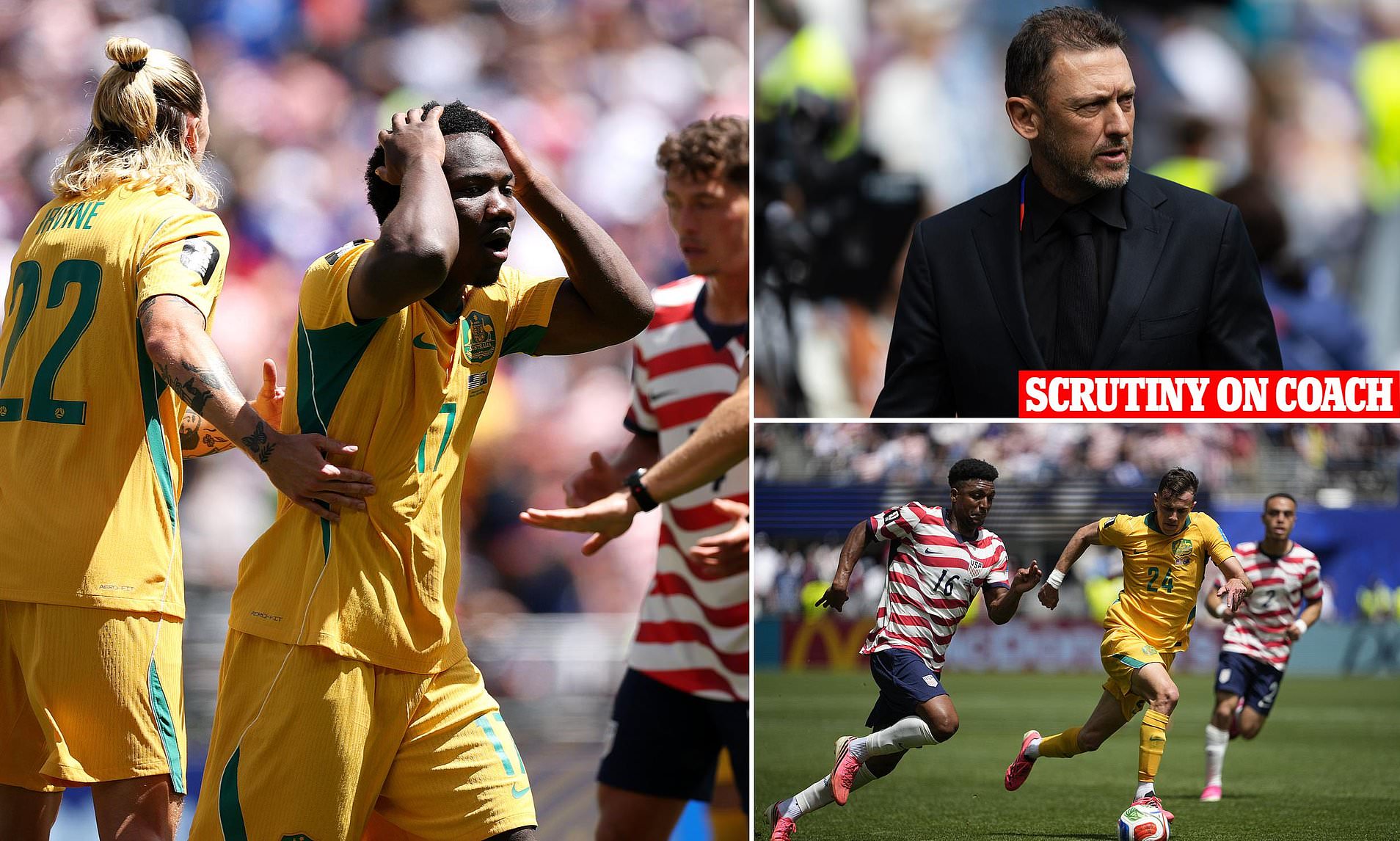 Revealed: What the Socceroos must do to reach the next stage of the World Cup after loss to the USA