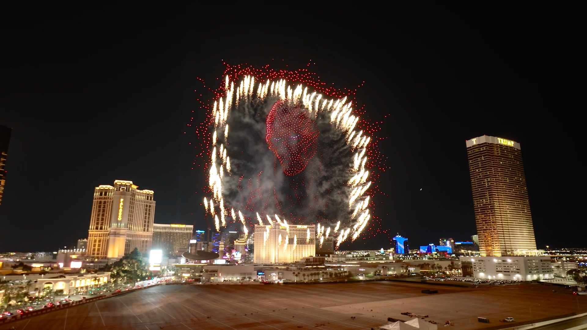 Largest aerial display of a fictional character formed by drones ...