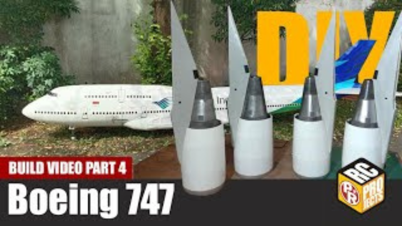 How to make giant Boeing 747 400 RC plane part 4 build