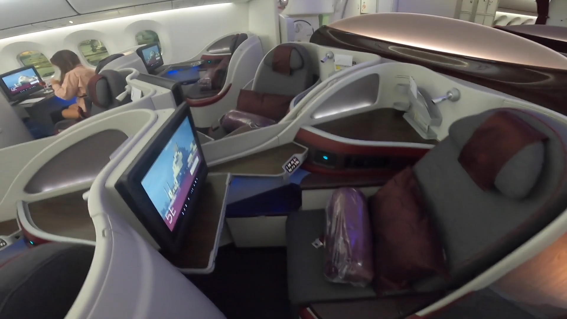 Qatar Airways was banned from Dubai. Its first flight back was not subtle