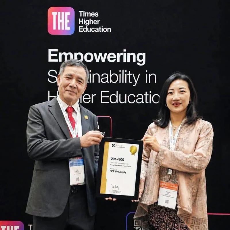 Trường Đại học FPT vào top 300 đại học phát triển bền vững hàng đầu thế giới, dẫn đầu Việt Nam về giáo dục chất lượng