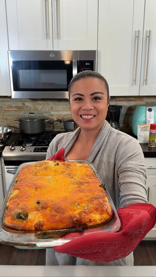 Everything bagel breakfast casserole that steals the show at brunch