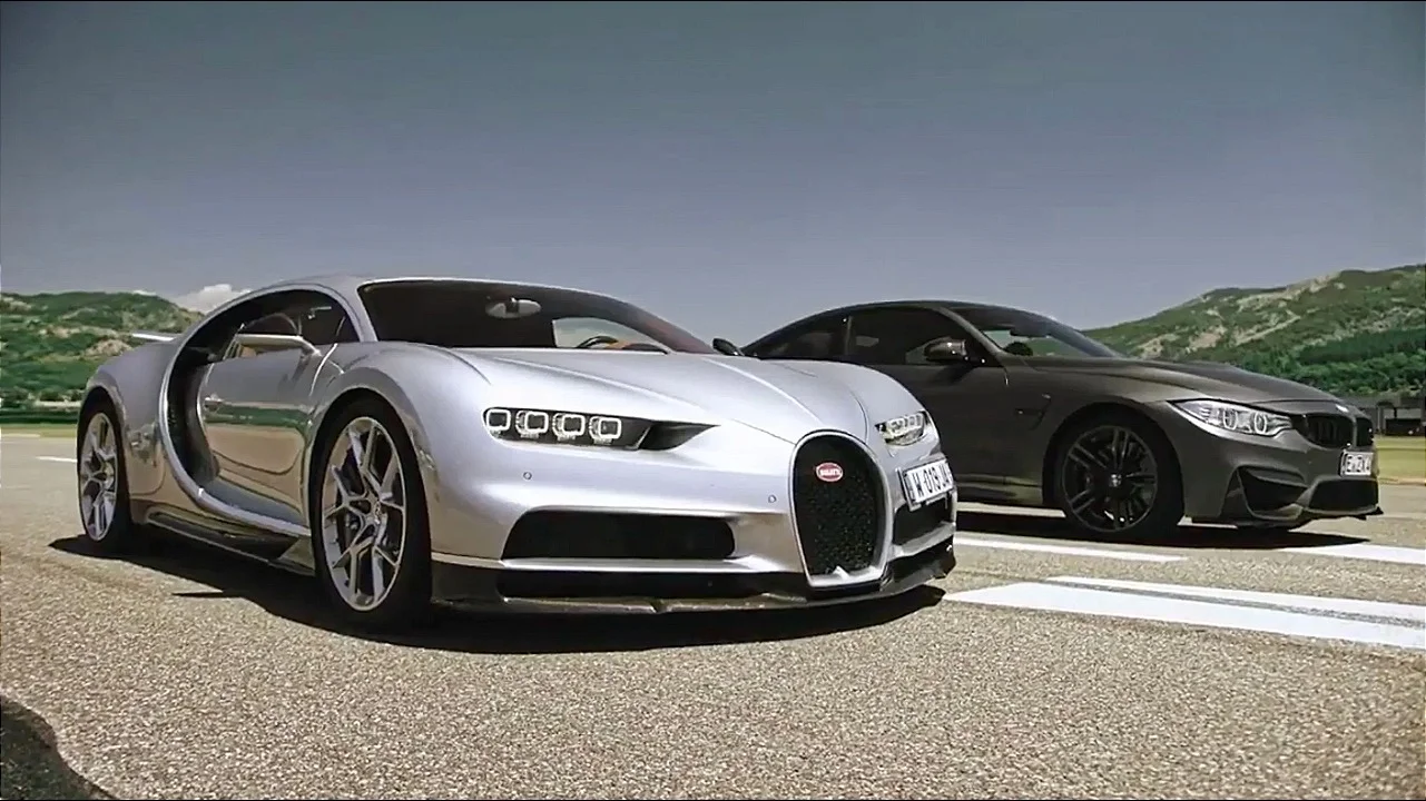 Jeremy Clarkson raced a Bugatti Chiron with a BMW M4 to show the ...