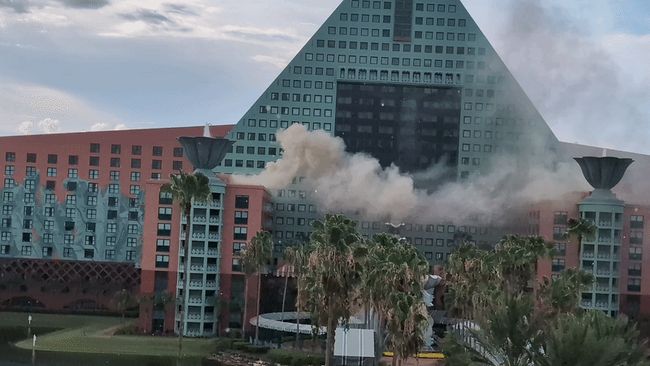 Guests evacuate as fire breaks out at Disney Resort