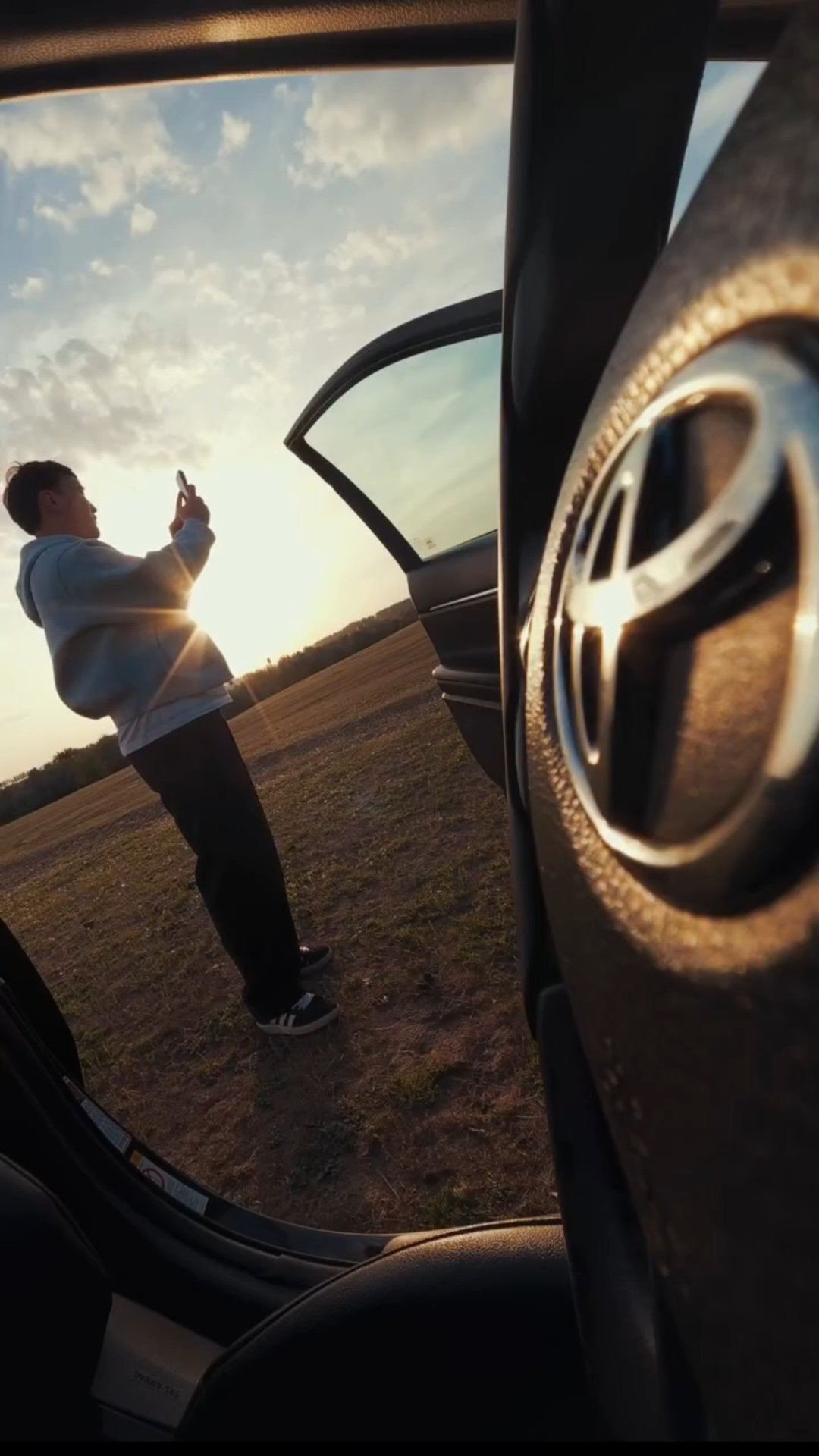 POV driving shot tutorial capturing smooth road cinematic video