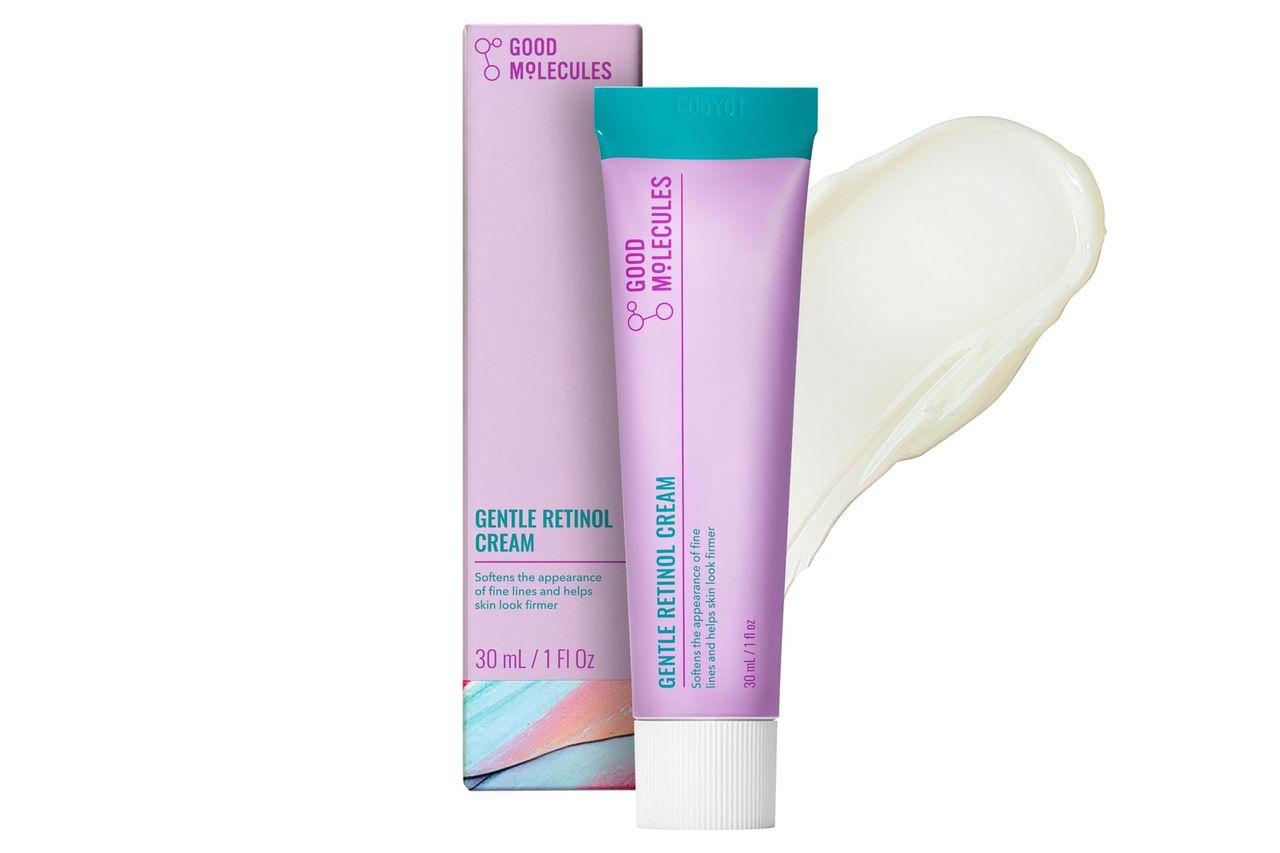 Good Molecules Gentle Retinol Cream - Retinol Night Cream to Minimize Appearance of Fine Lines & Wrinkles, Skin Tightening Recipe with Bakuchiol, Anti-Aging Skin Care For Face