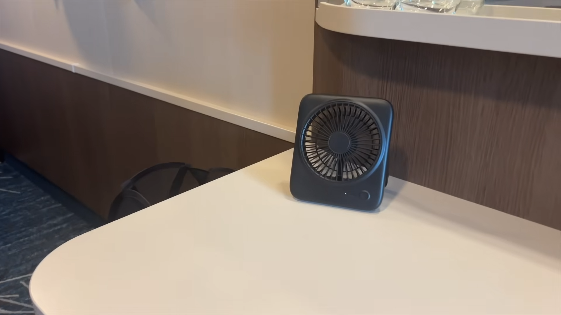 The cruise cabin had no airflow. Her small fan solved the problem fast