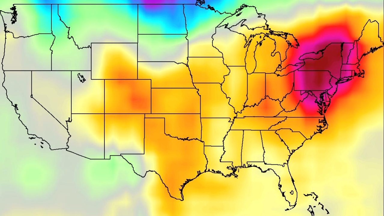 A heat dome is building over the eastern US while the Atlantic stays ...