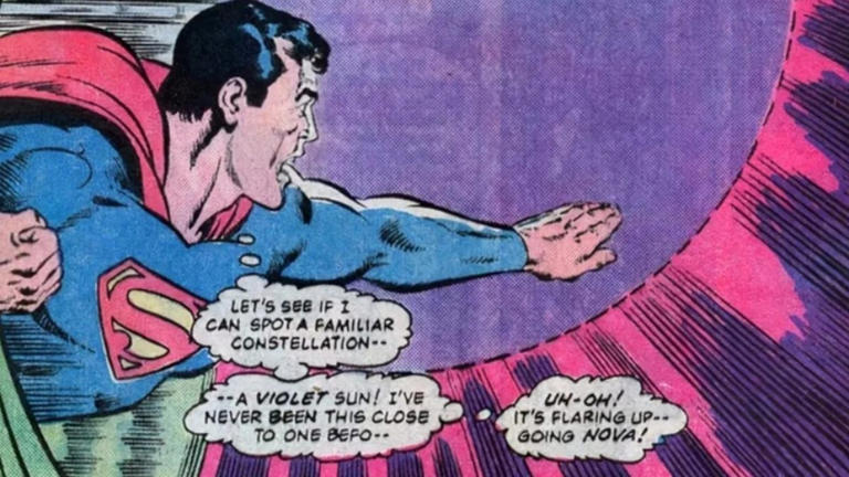 How different colored suns affect Supergirl and Superman