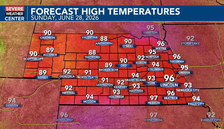 Becoming hot and humid this weekend