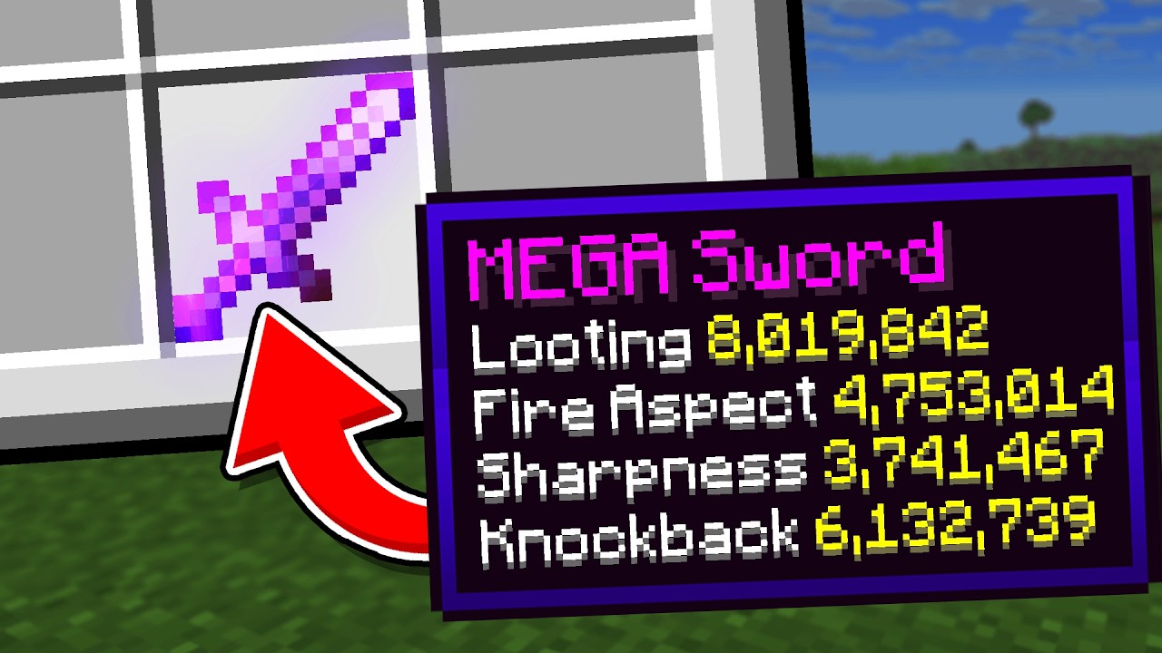 Using powerful enchantments that multiply to survive the Minecraft world