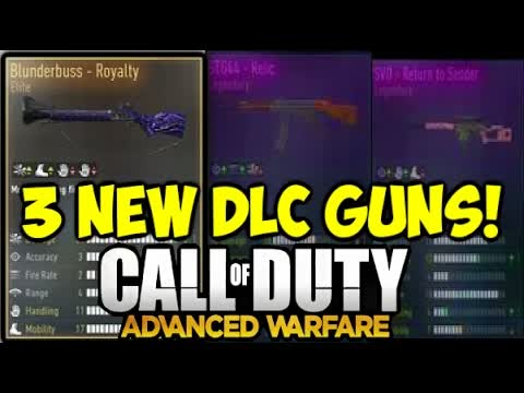 COD Advanced Warfare 3 free DLC guns leaked legendary weapons STG44/SVO ...