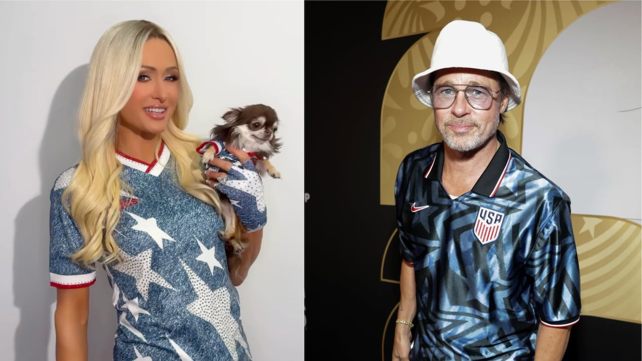 Brad Pitt, Leonardo DiCaprio, Paris Hilton and others at stadium to cheer Team USA in World Cup