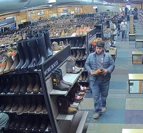 Two men caught on camera stealing boots in Midland